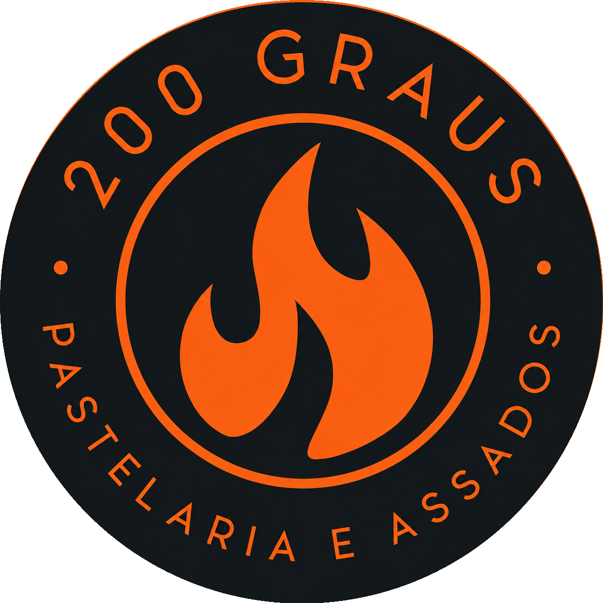 Logo 200 Graus Pastelaria e Assados